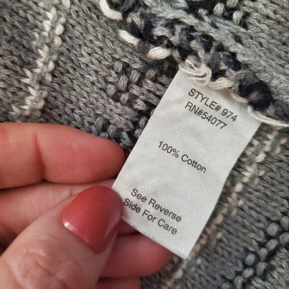 CAbi | Fringe Open Front Long Prairie Cardigan - Picture 8 of 8